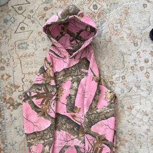 Empyre Pink and Brown Camouflage Hoodie